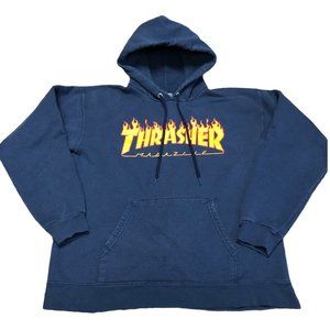 Thrasher Magazine Blue Hoodie Sweatshirt‎ Size Men’s Small